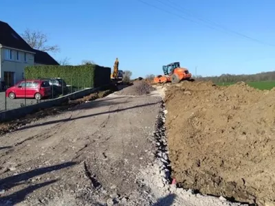 Travaux réseaux souples en cours